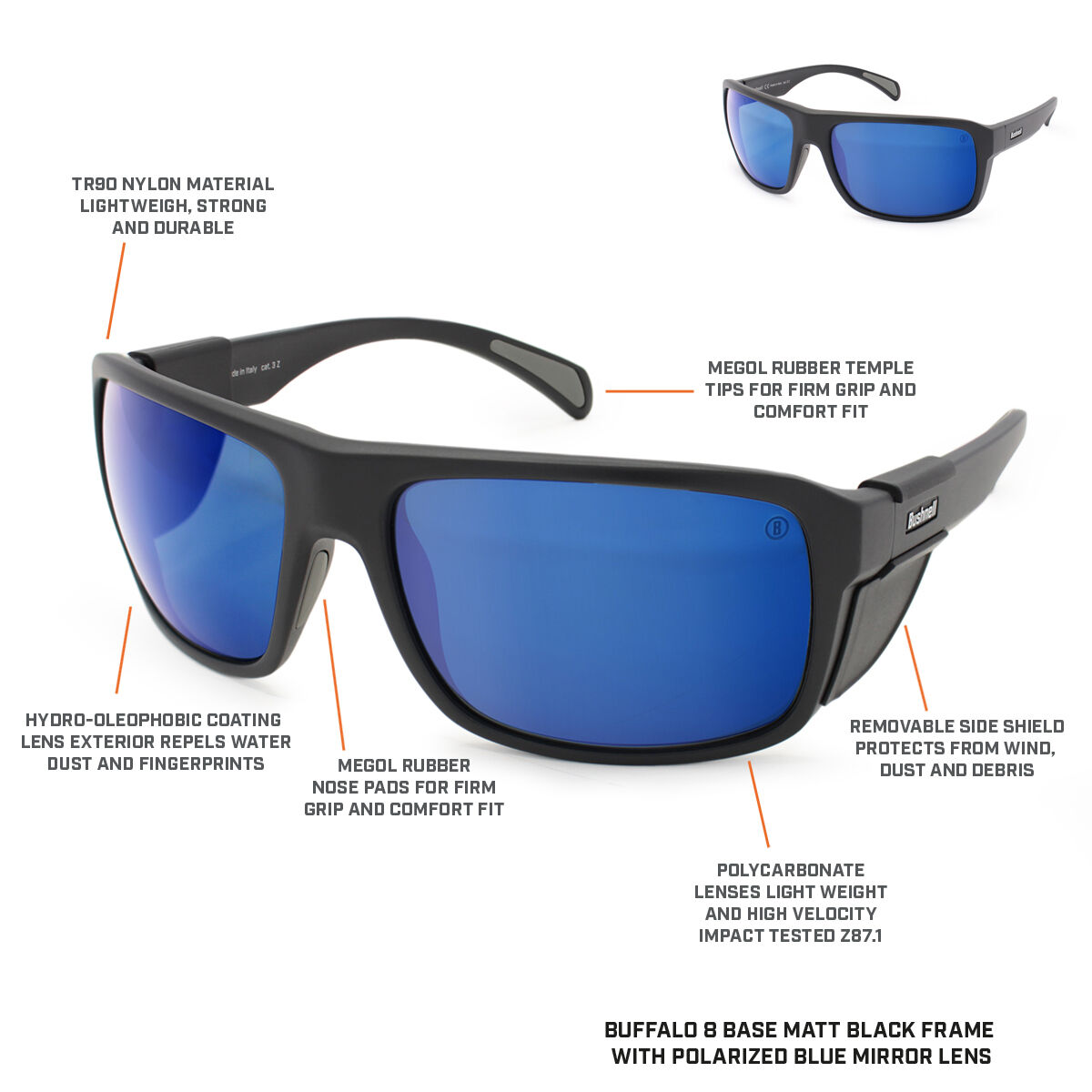 Buy Bushnell Performance Eyewear Performance Pro Buffalo Sunglass and More Bushnell